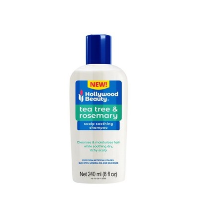 Hollywood Beauty Tea Tree and Rosemary Scalp Soothing Shampoo - 8 fl oz