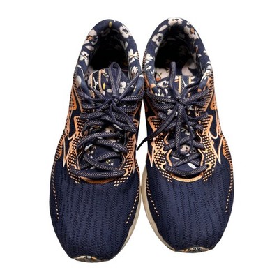 Mizuno Roxy Wave Rider 27 Running Shoes Navy Orange Floral J1GD235871 woman 11