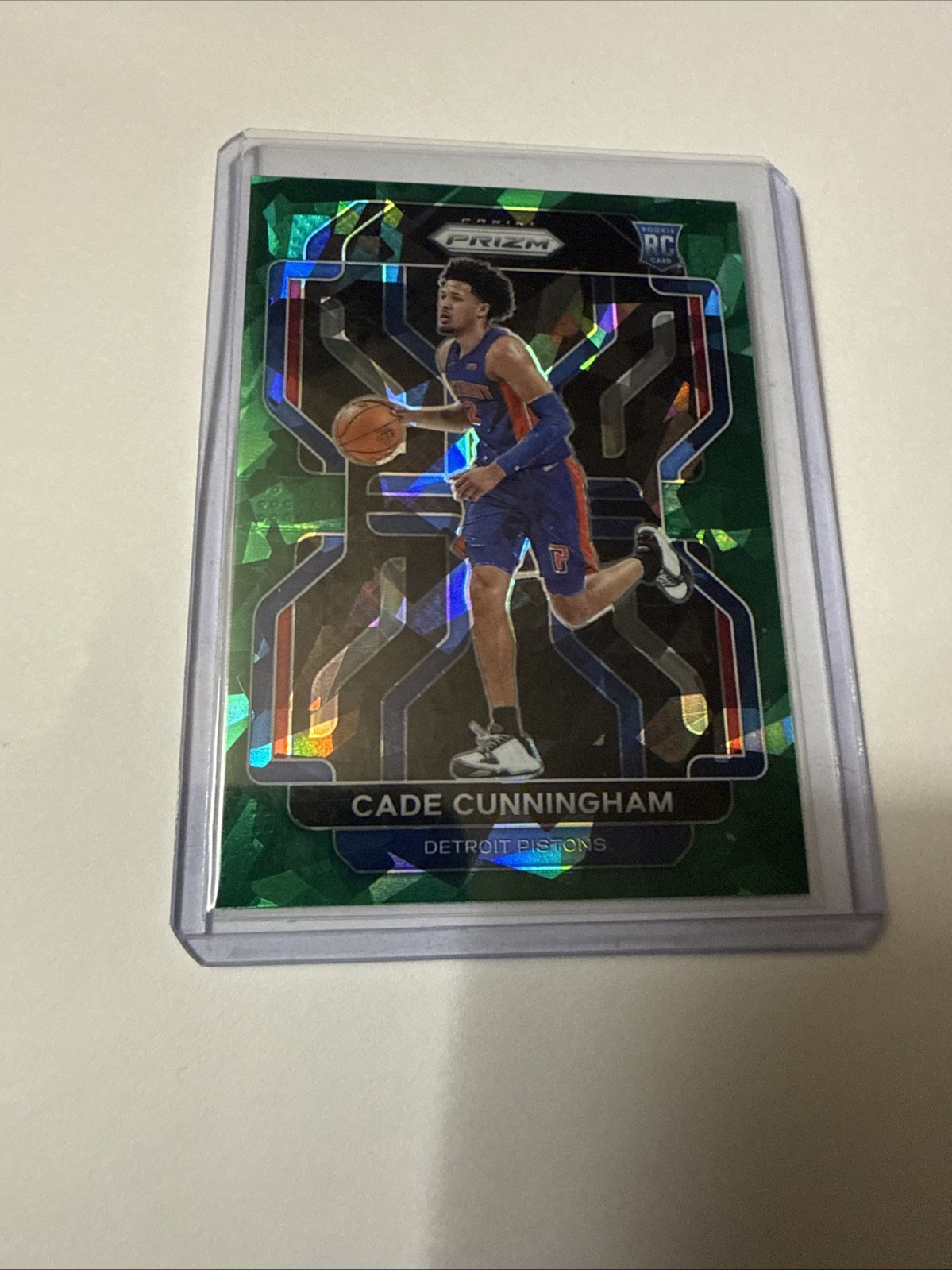 Cade Cunningham 2021-22 Panini Prizm Fanatics Green Ice Rookie RC #282 SHARP 👀