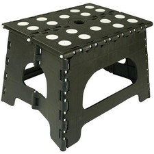 Range Kleen SS1B 1-Step Folding Step Stool Black Heavy Duty Portable Stool