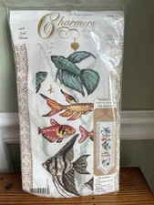 Design Charmers Bellpull Cross Stitch Kit #91-013 Exotic Fish 24kt-Plated New