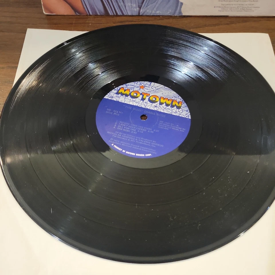 DIANA ROSS The Boss 1979 Motown M8-923M1 OG 1st Vinyl Soul Disco LP NM Vinyl Foto 4 de 4