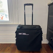 Crop In Style Navigator Rolling Tote Organizer Scrapbooking Storage EUC