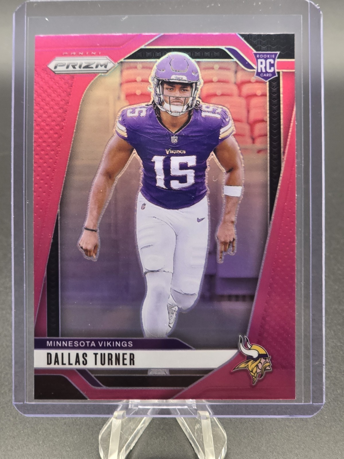 2024 Panini Prizm - Rookies Dallas Turner #324 Pink Prizm (RC)