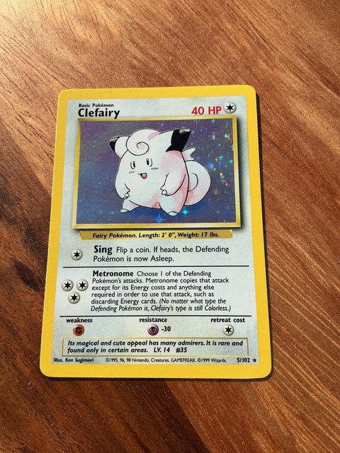 Base Set Holographic Clefairy 5/102