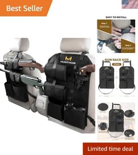 Efficient Seat Back Gun Storage Rack - Fits Trucks and SUVs with 2 Gun Capacity
