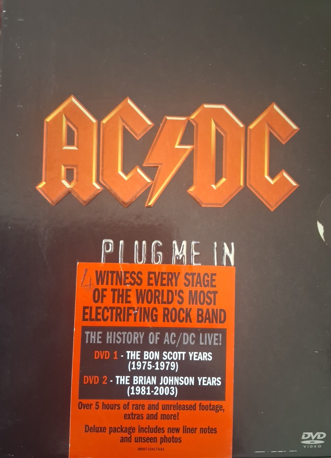 AC/DC - Plug Me In 2XDVD With 2 Booklets 2007 Digipack Foldout Box Set