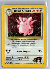 Erika's Clefable 3/132 Holo Rare Gym Heroes Pokemon Unlimited Holo LP on eBay