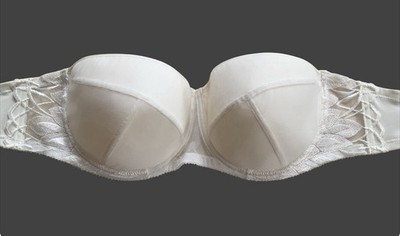 Empreinte Perle Trägerloser BH mit Bügel Elfenbein UK 36D
