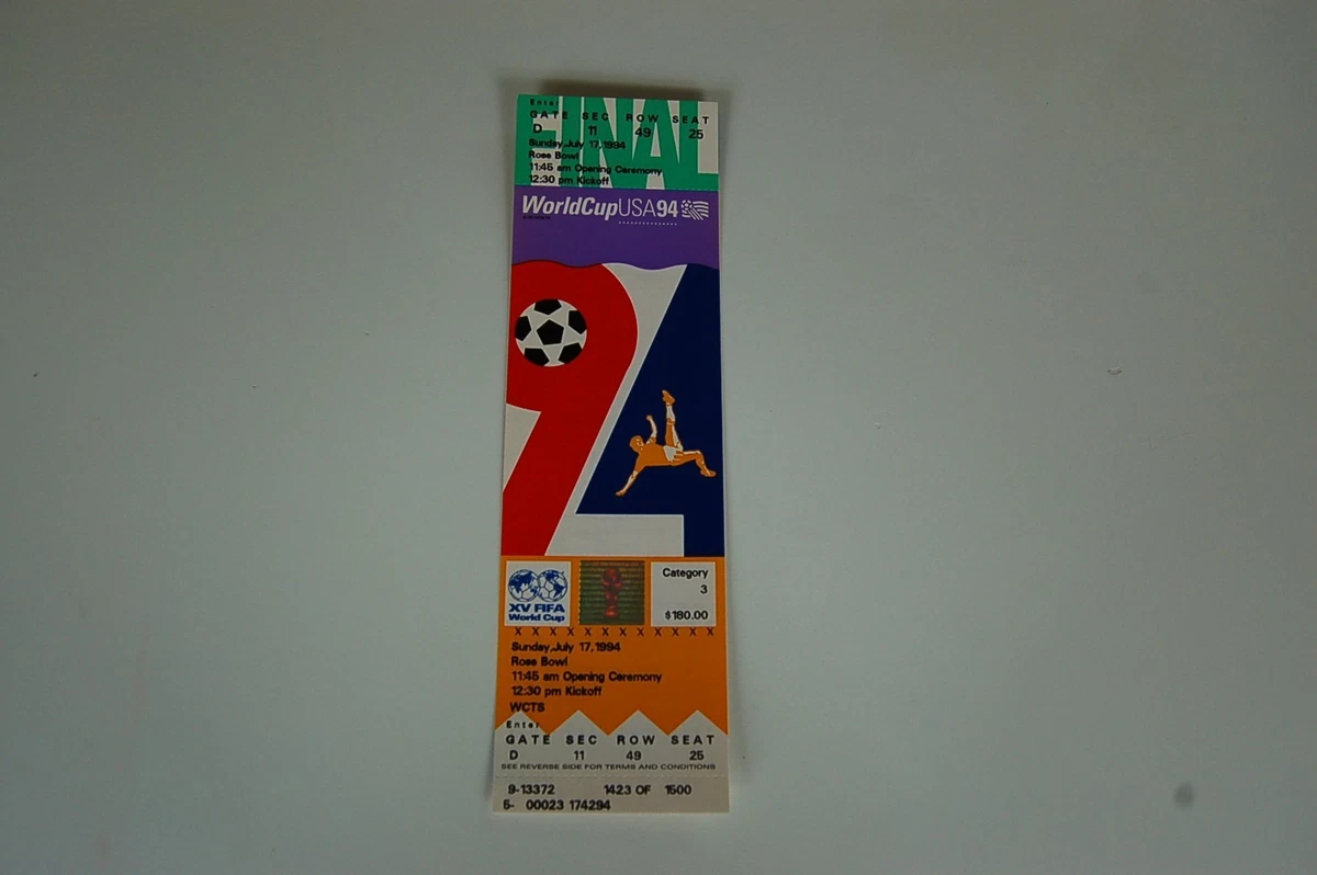 サッカーワールドカップ未使用チケット World Cup Ticket In Vintage Sports Ticket Stubs for sale | eBay