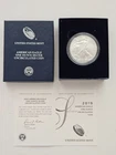 2019-W BURNISHED AMERICAN SILVER EAGLE IN OGP WITH COA