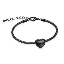Cremation Jewelry Mini Heart Urn Bracelet for Ashes for Women Men Memorial Keeps