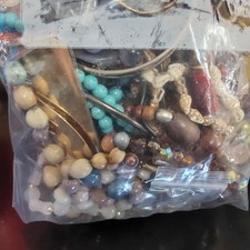 2 Lb Vintage/Now Jewelry Lot Most Wear/Resell Some Repair Harvest Tangled AA 