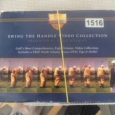 Eddie Merrins Swing the Handle Golf Video Collection 8 Volume + Bonus VHS Used