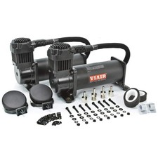 VIAIR 44442 Dual Stealth Black 444C High-Performance Value Pack 12 volt 200 PSI