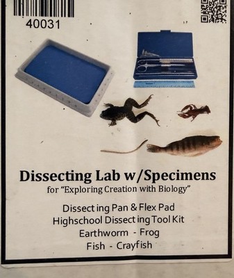 Nasco Dissecting Lab Kit w/ Specimens Exploring Creation with Biology 40031