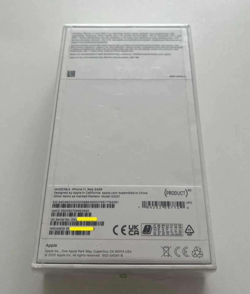 New Sealed  Apple iPhone 11 - 64gb Rare Product Red Limited Edition - Image 3 of 3