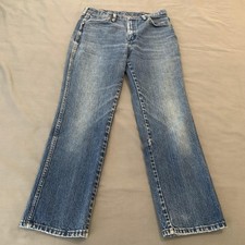 Vintage Wrangler 936DEN Jeans Mens 34x30 Blue Med. Wash Slim Straight USA Rodeo