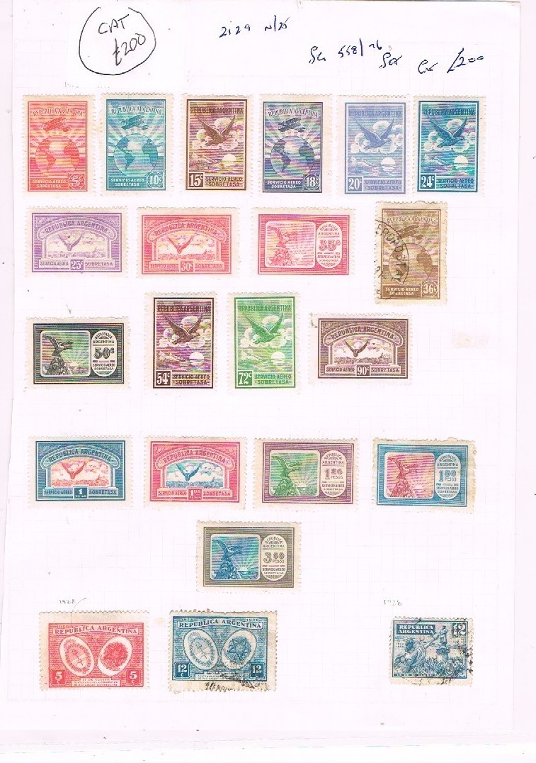 argentina mainly mint on album page