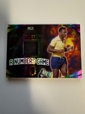 2024 Leaf In the Game Used Pele Soccer Memorabilia Jersey MATCH 10/50 FM
