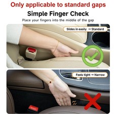 2PCS Car Seat Gap Filler Organizer Storage Universal Gap Plug Blocker Anti-Drop