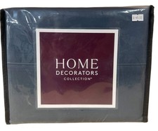 Full 600 Thread Count Supima Cotton Sateen Steel Blue 4-Piece Sheet Set
