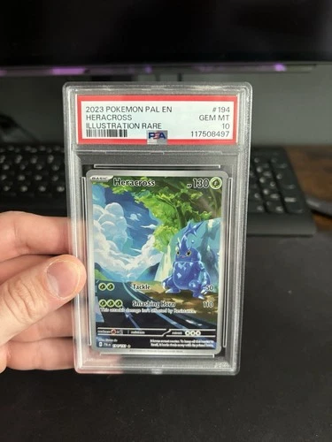 Pokemon Heracross Paldea Evolved Illustration Rare #194 PSA 10 Gem Mint