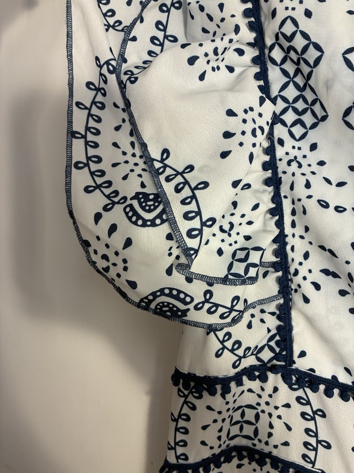 Blue/white Patterned Ruffle MaxiDress Unbranded T… - image 4