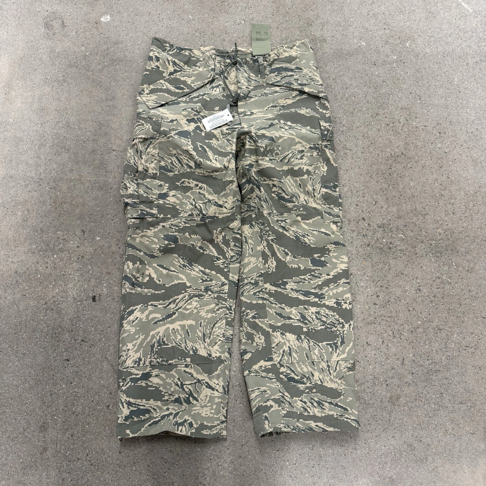 Military Waterproof Pants Mens Environmental Camo Paratrooper Size Medium