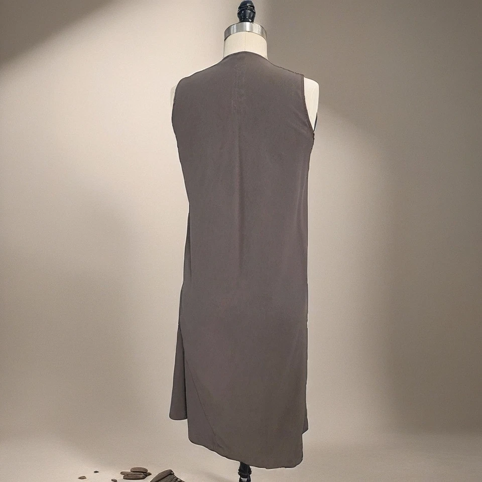 Vestido Rick Owens Taupe Asimétrico Sin Mangas Talla M/6 Foto 4 de 4