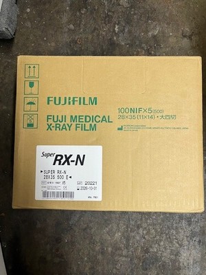 Fuji Super RX-N 11X14 Full Speed Blue X-Ray Film 1 BOX 100 SHEETS PER BOX NEW