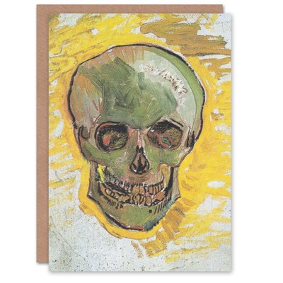 Vincent van Gogh Art Card Skull Bright Painting Study