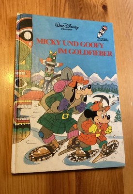 RAR  Vintage Disney KinderBuch von 1983  Mickey und Goofy im Goldfieber