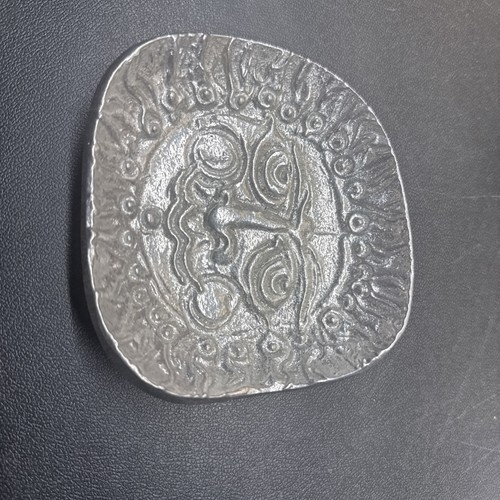 Don Drum Aluminum Sun Face Decorative AshTray/ Dish 4.5”