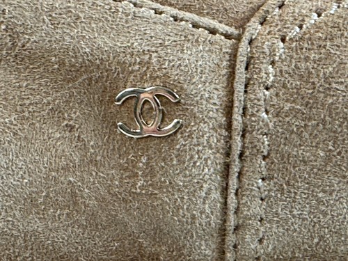 Chanel Mujer Cadena Detallada Piel de Oveja Forrada Gamuza Botines Talla EU 38 US 8 - Imagen 3 de 24
