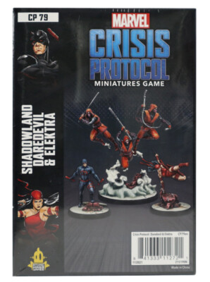 Marvel Crisis Protocol Shadowland Daredevil & Elektra Pack Miniatures Game