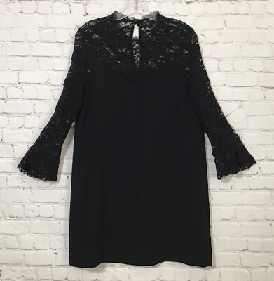green emerald velvet dress Black Flared Sleeve Knitted Mini-Dress
