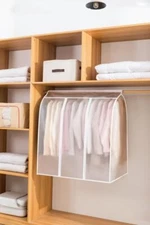 Matte 23.6x39.3x39.3 Large Garment Bags with Zipper Hanging Clothes Protector