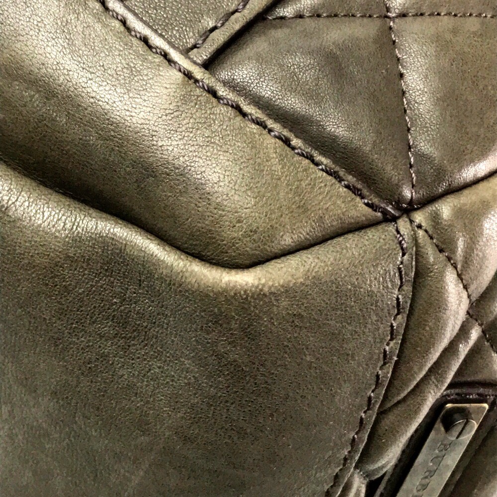 BURBERRY Quilted Leather Shoulder Bag Tote Bag Lamb Leather