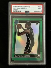 2021-22 Day’Ron Sharpe Donruss Optic Rated Rookie Green Rookie /5 PSA 9 POP 1