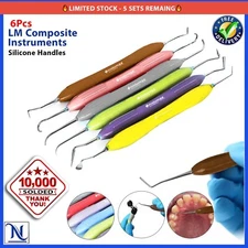 LM Arte Set of 6 Composite Filling & Restorative Instrument Silicone Handles