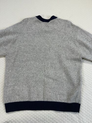 Vintage Structure 100% New Wool Sweater Men's X-Large Shetland Wool Long Sleeve - Picture 9 of 15