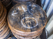 Raw Whiskey Barrel Head Reclaimed White Oak Bourbon Barrel Top Lid DIY Craft