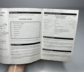 Nintendo NES Game Action Replay Operation Instructions Manual Only *Wear*