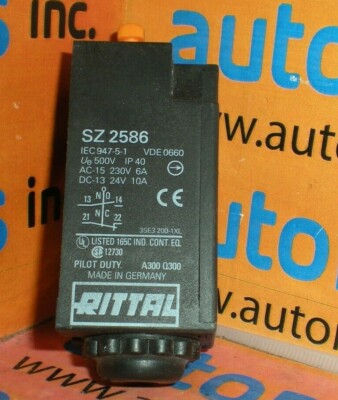 RITTAL SZ-2586 DOOR-OPERATED SWITCH 24VDC 10A 230VAC 6A NO NC *NEW!!