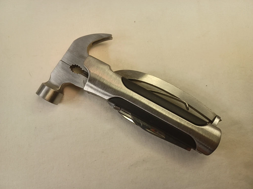 Multi Tool Knife Pliers Hammer W/ Compass Keychain Gift Stocking Stuffer