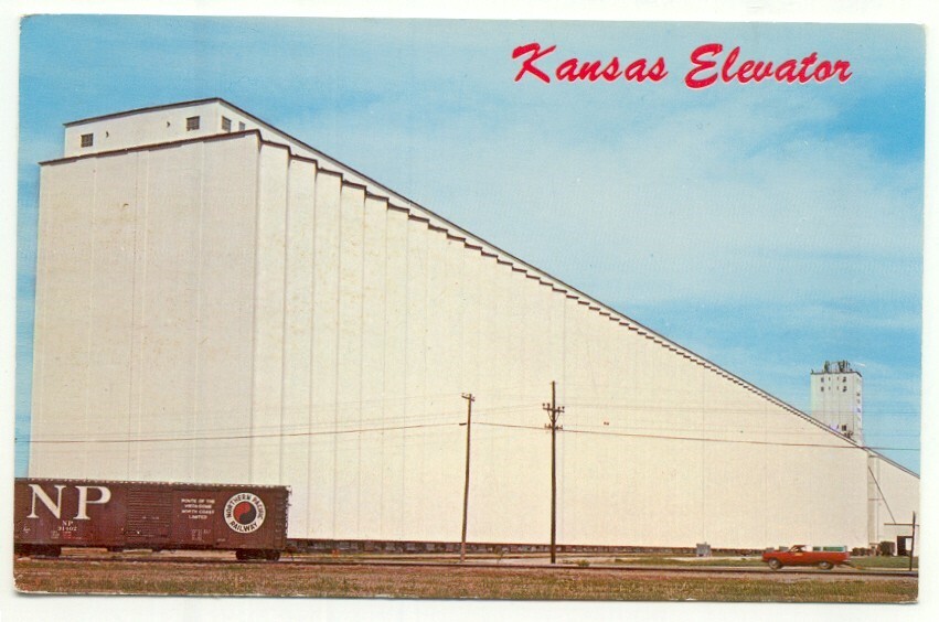 Hutchinson KS Farmers Co-Op Grain Elevator Postcard Kansas | eBay