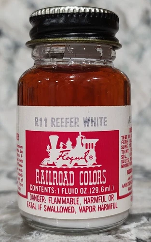 FLOQUIL RAILROAD COLORS MODEL PAINT - 1oz 1 OUNCE - R11 REEFER WHITE