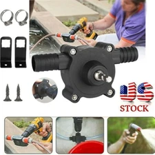 Home Electric Drill Drive Self Priming Pump Water Oil Fluid Transfer Pumps Tools