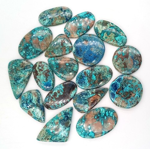 Shattuckite ! Wholesale Azurite Shattuckite Cabochon Lot - Shattuckite 71555 - 第 2/7 張圖片